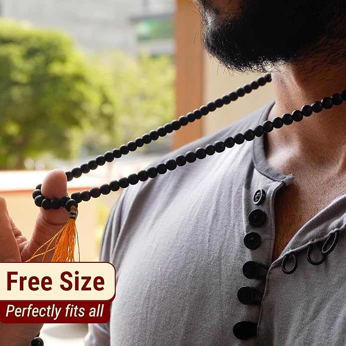 Original Karungali Mala 108 Beads Ebony Wood