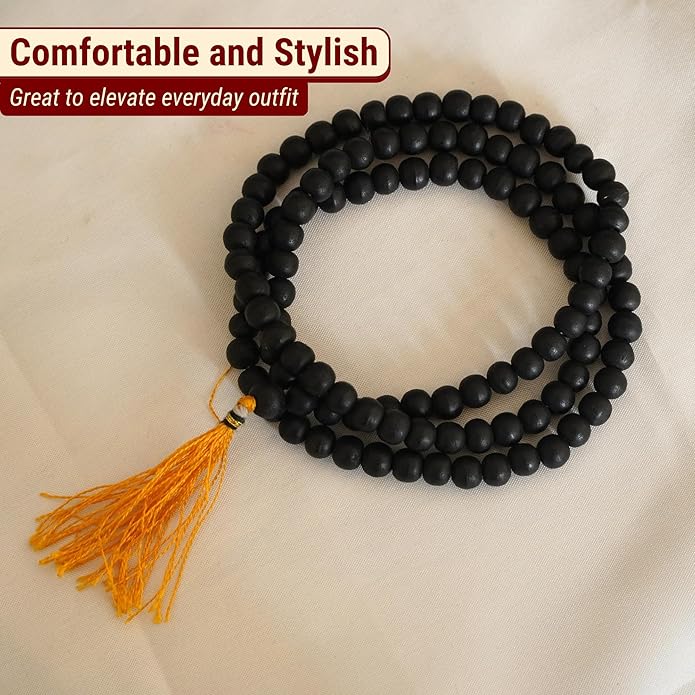 Original Karungali Mala 108 Beads Ebony Wood